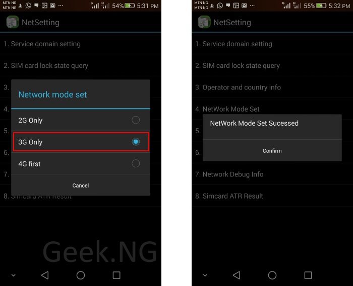 How To Force 3g Wcdma Only On An Android Device