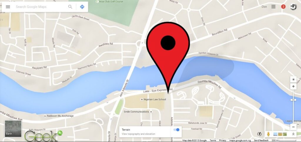Google Maps - victoria island