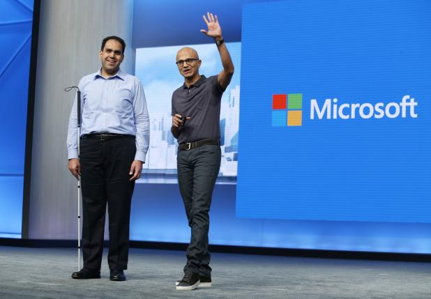Satya Nadella and Saqib Shaikh