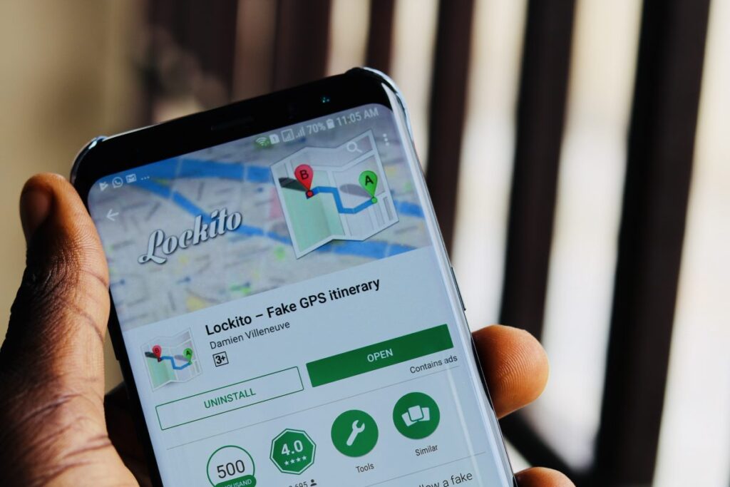 Lockito fake GPS app