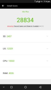 Vkworld Mix Plus AnTuTu Benchmark score