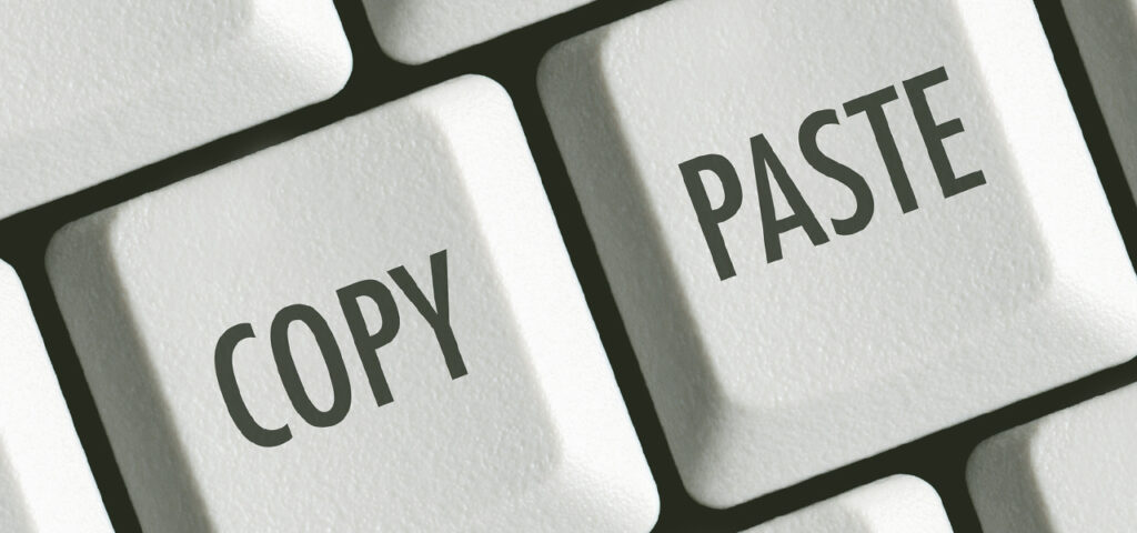 copy and paste